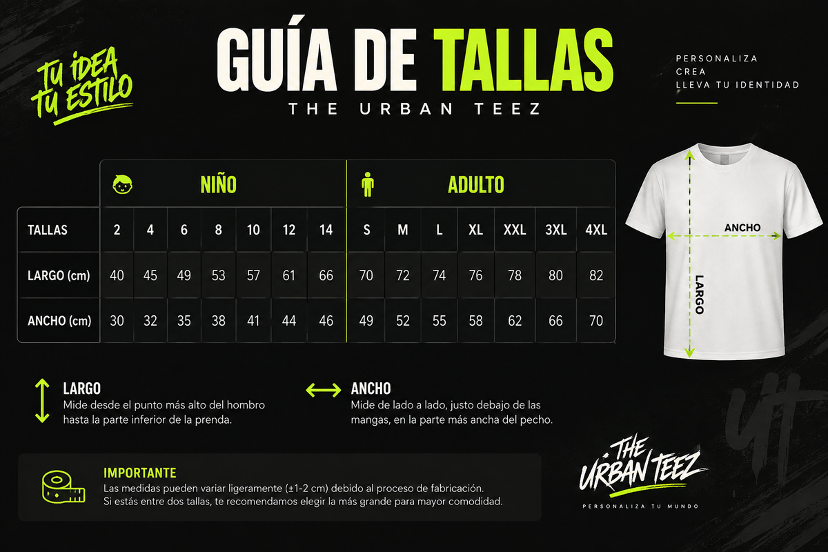 GUÍA DE TALLAS